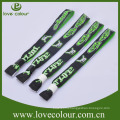 Custom polyester jacquard wristband/cheap embroidery bracelet for festival